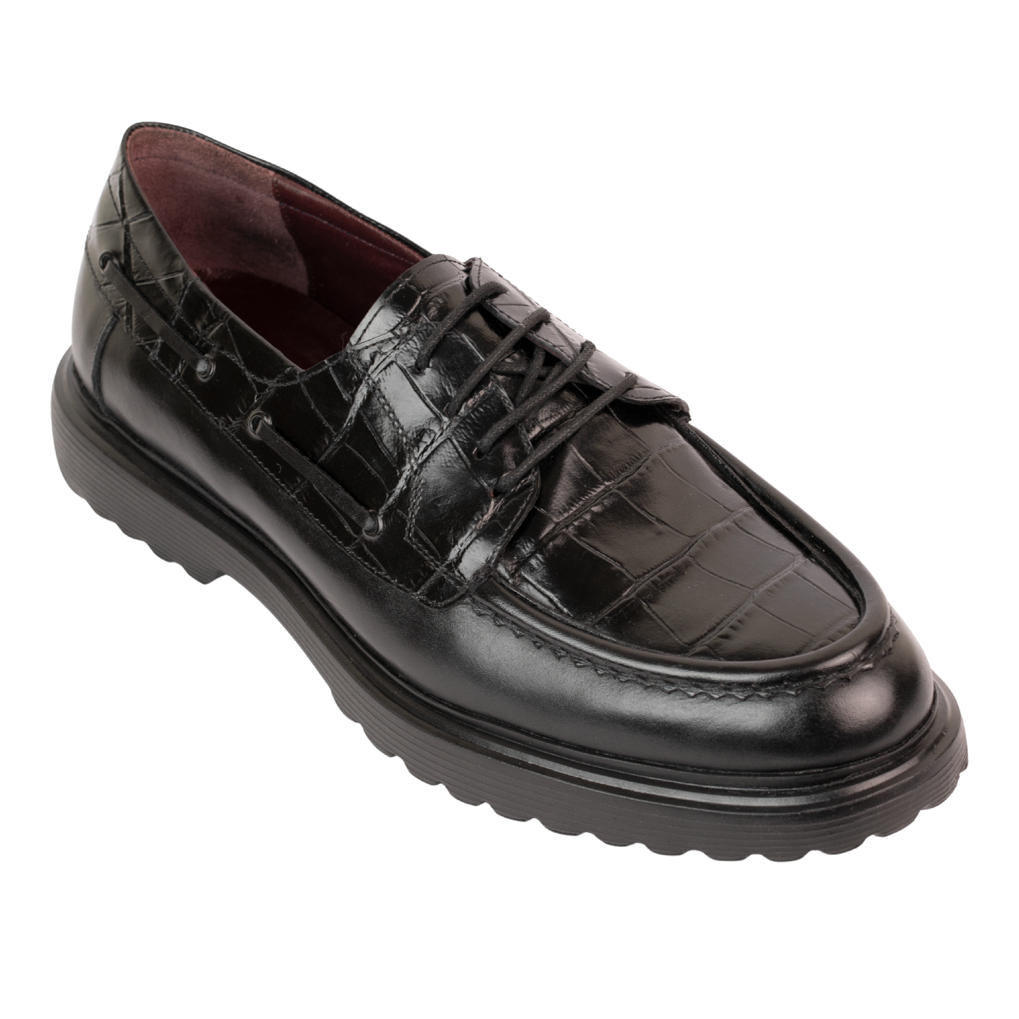 Monarch: Derby Homme - Cuir Noir