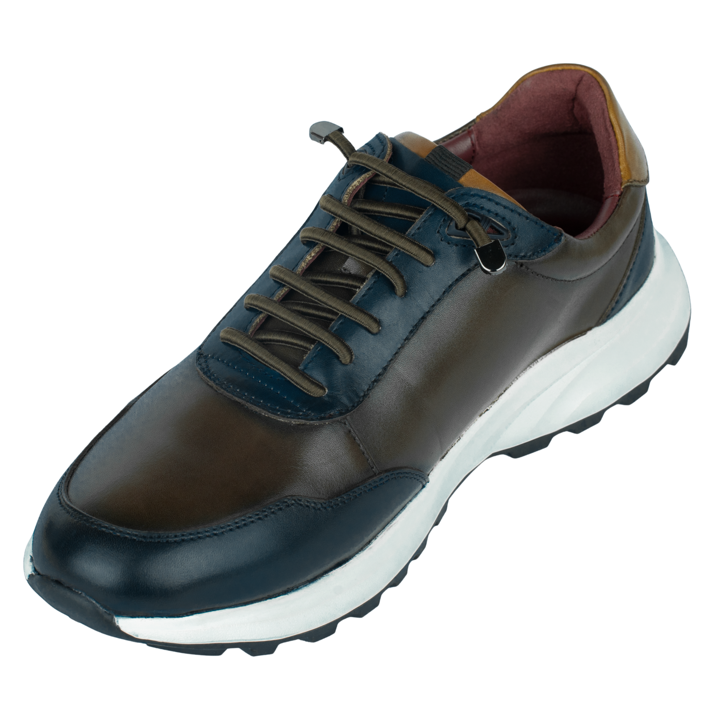 Falkner : Sneakers Homme - Cuir Marron
