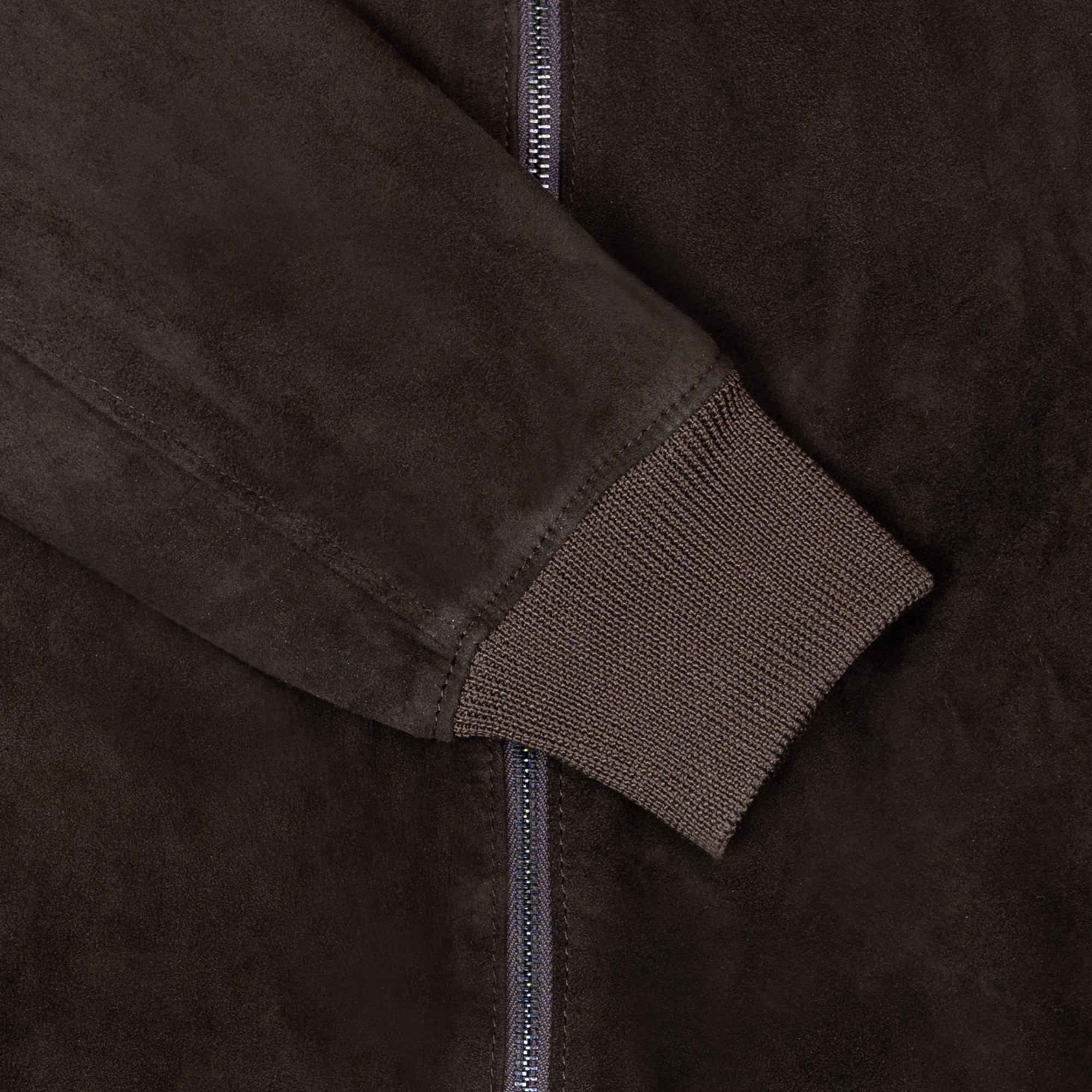 Bomber: Jacket Homme - Daim Marron