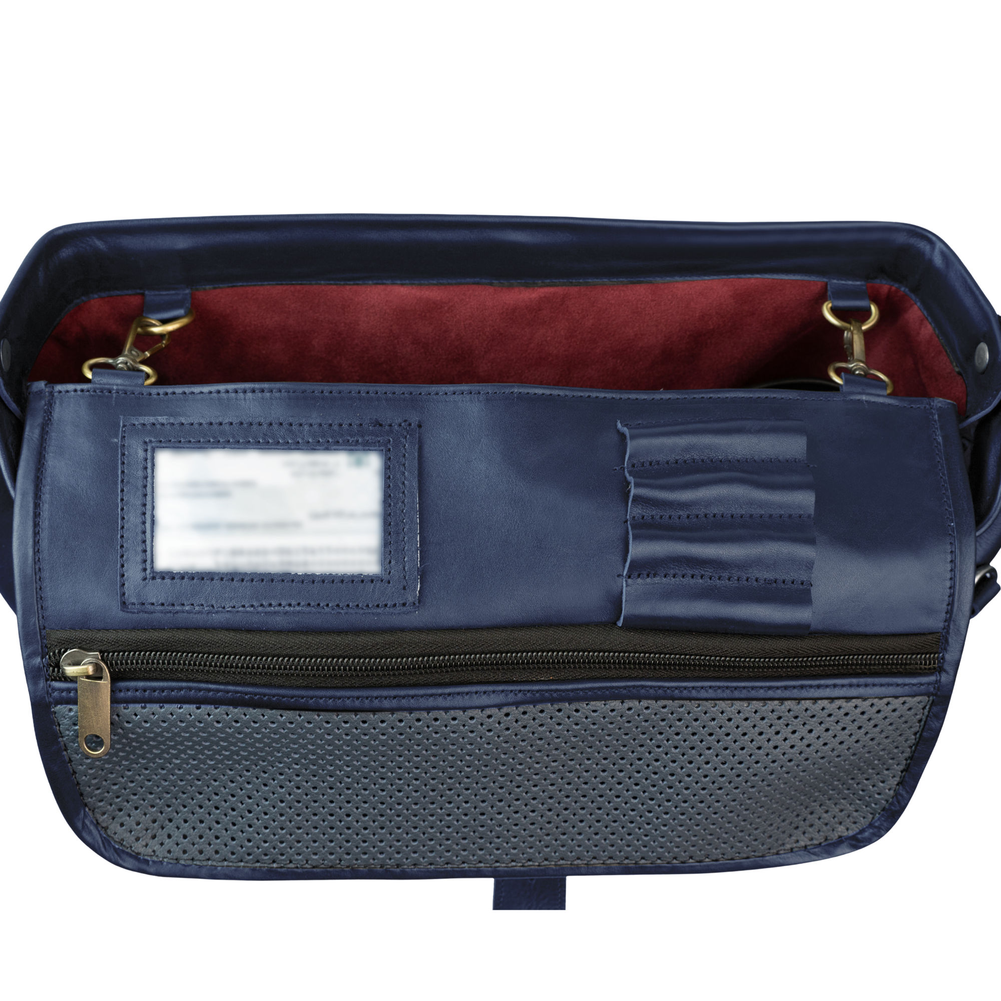 Practitioner: Cartable - Cuir Bleu