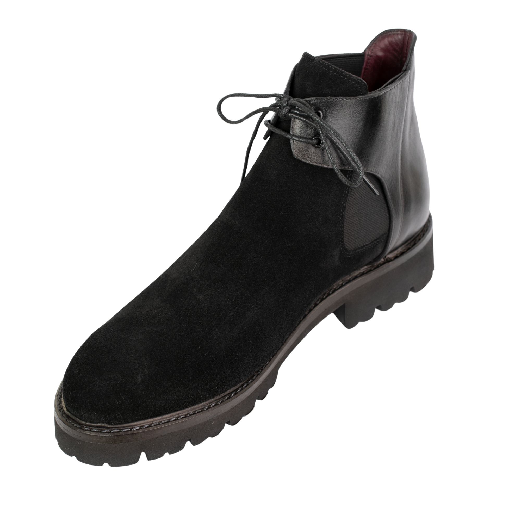 Brayen: Chelsea Boots Homme - Daim Noir