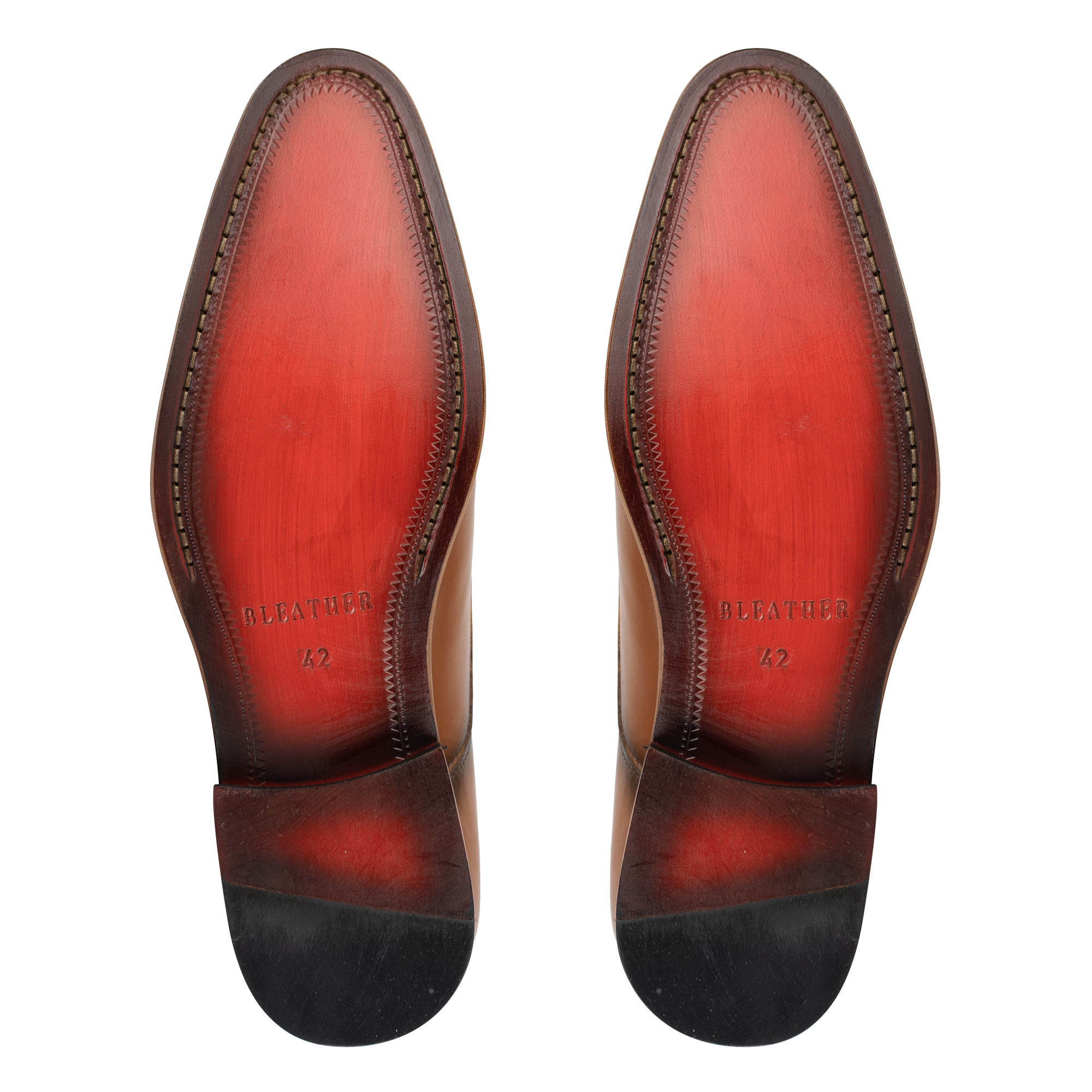 Budd: Chaussures à boucles - Cuir Cognac