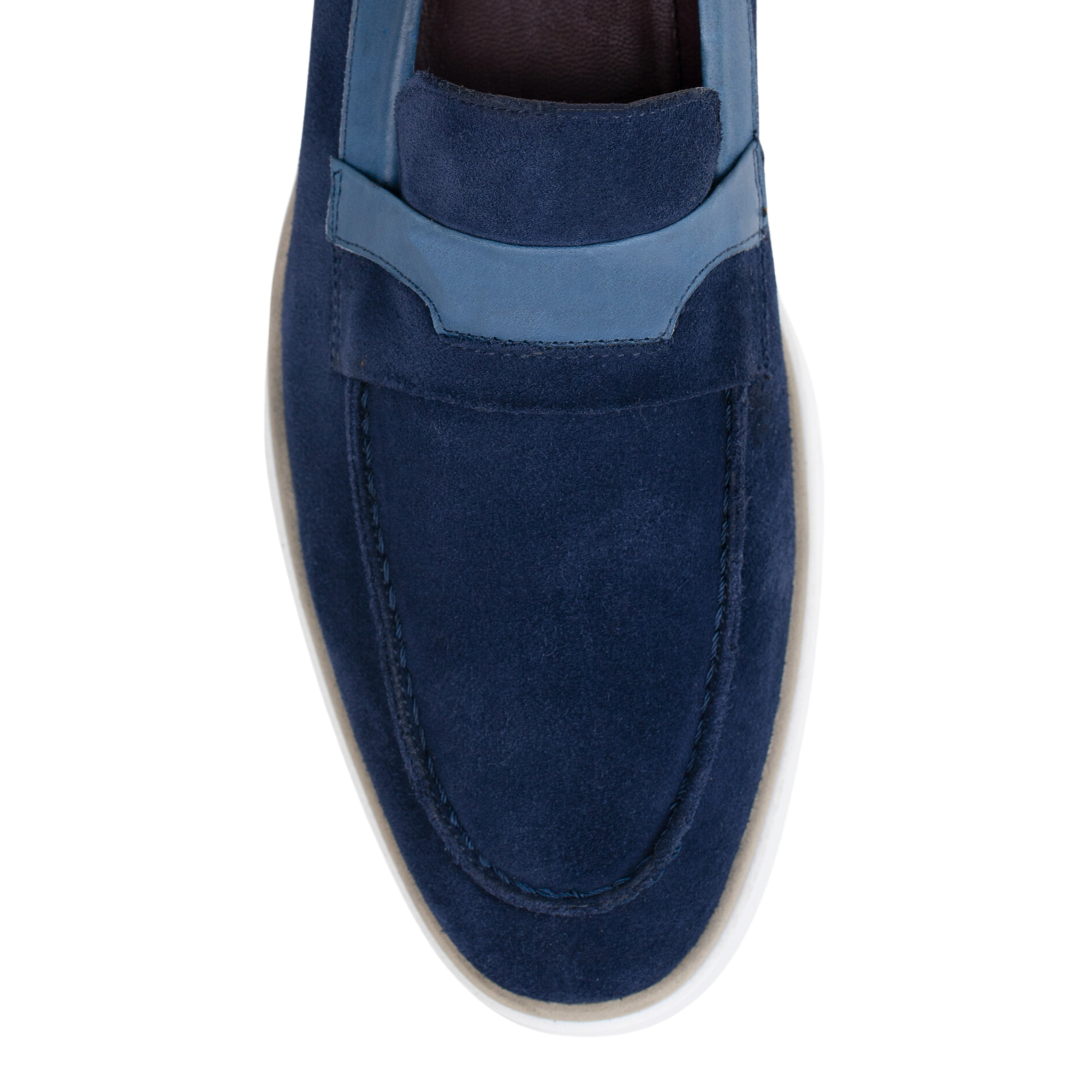 Phelps: Mocassin Homme - Daim Bleu