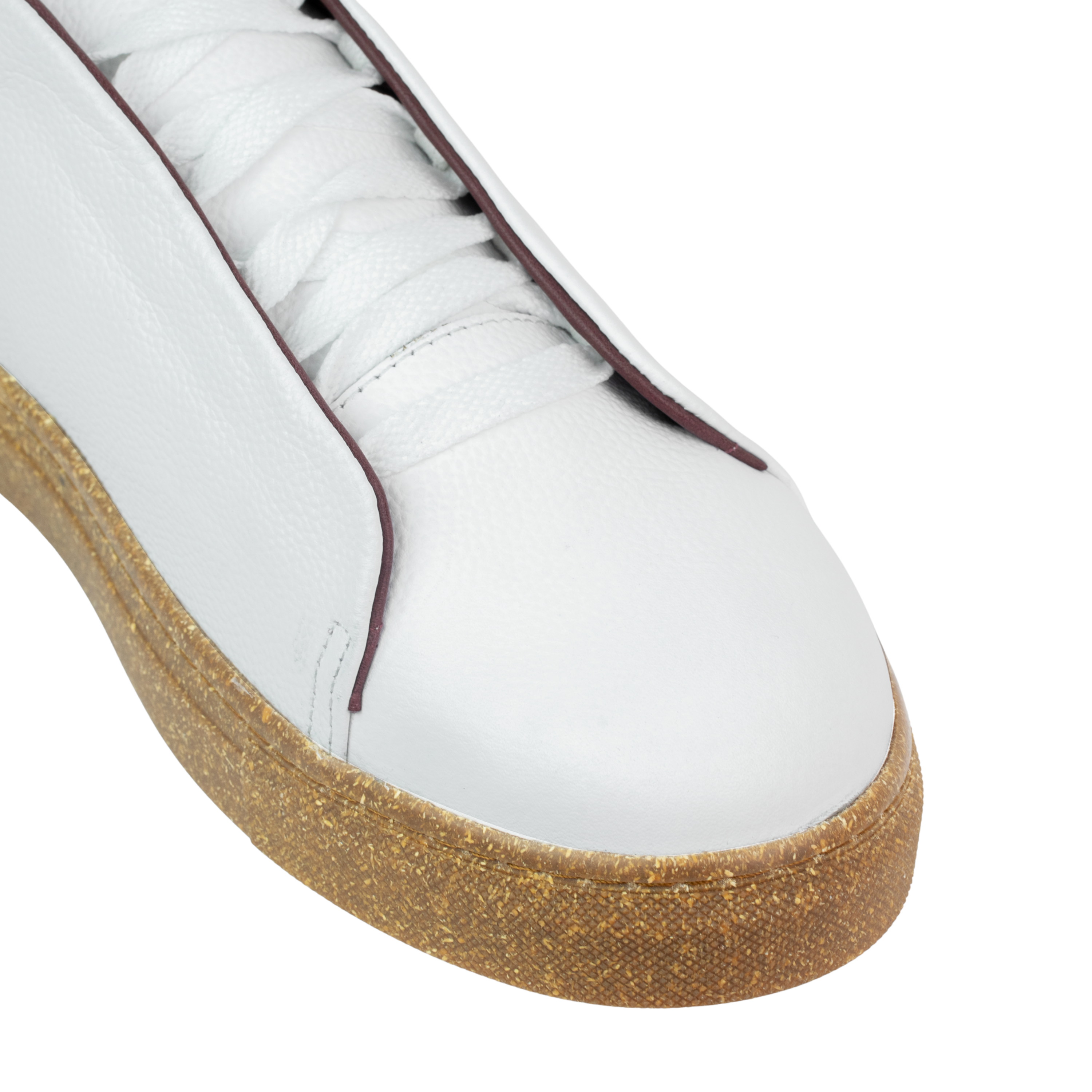 Albert : Sneakers Homme - Cuir Blanc