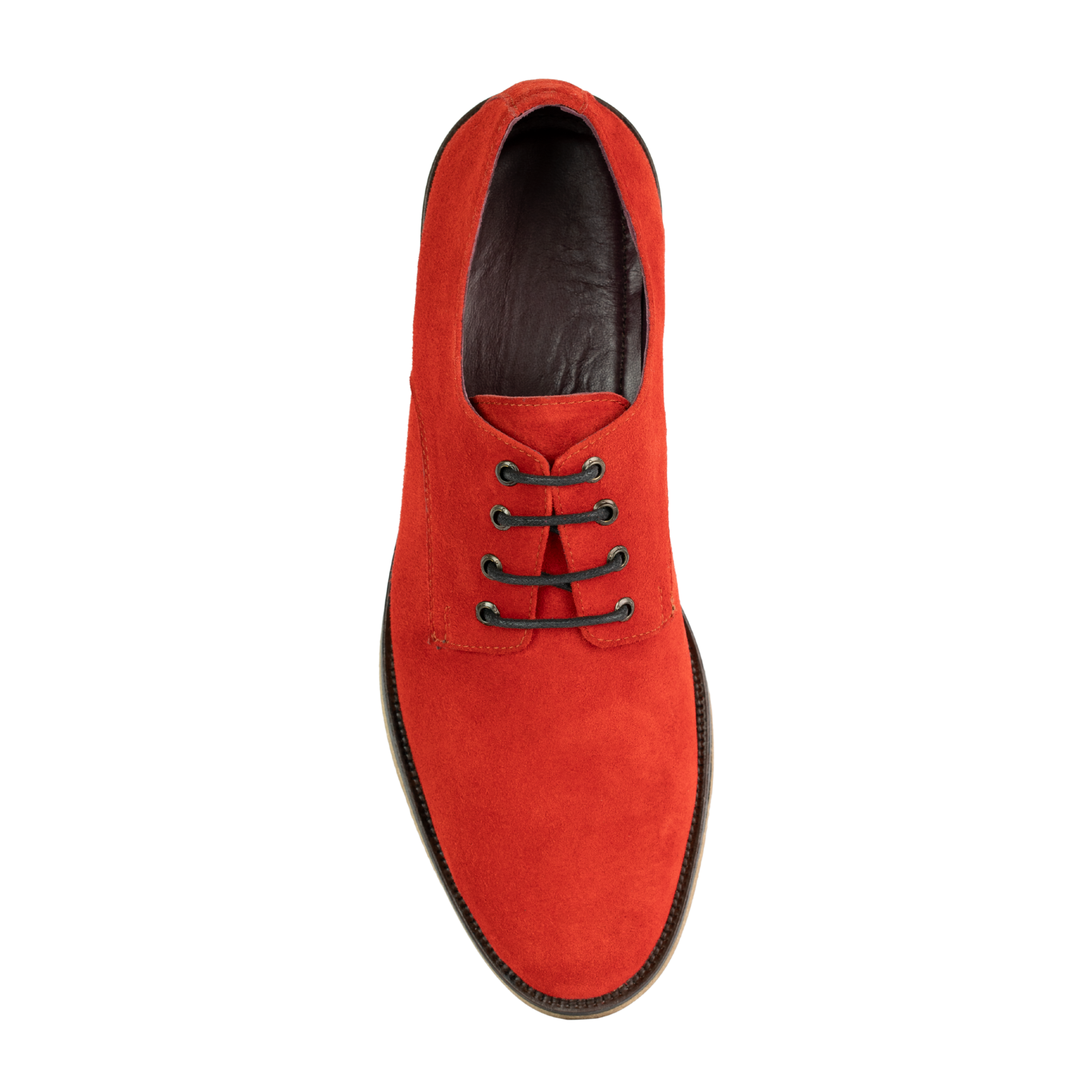 Clive: Derby Homme - Daim Rouge