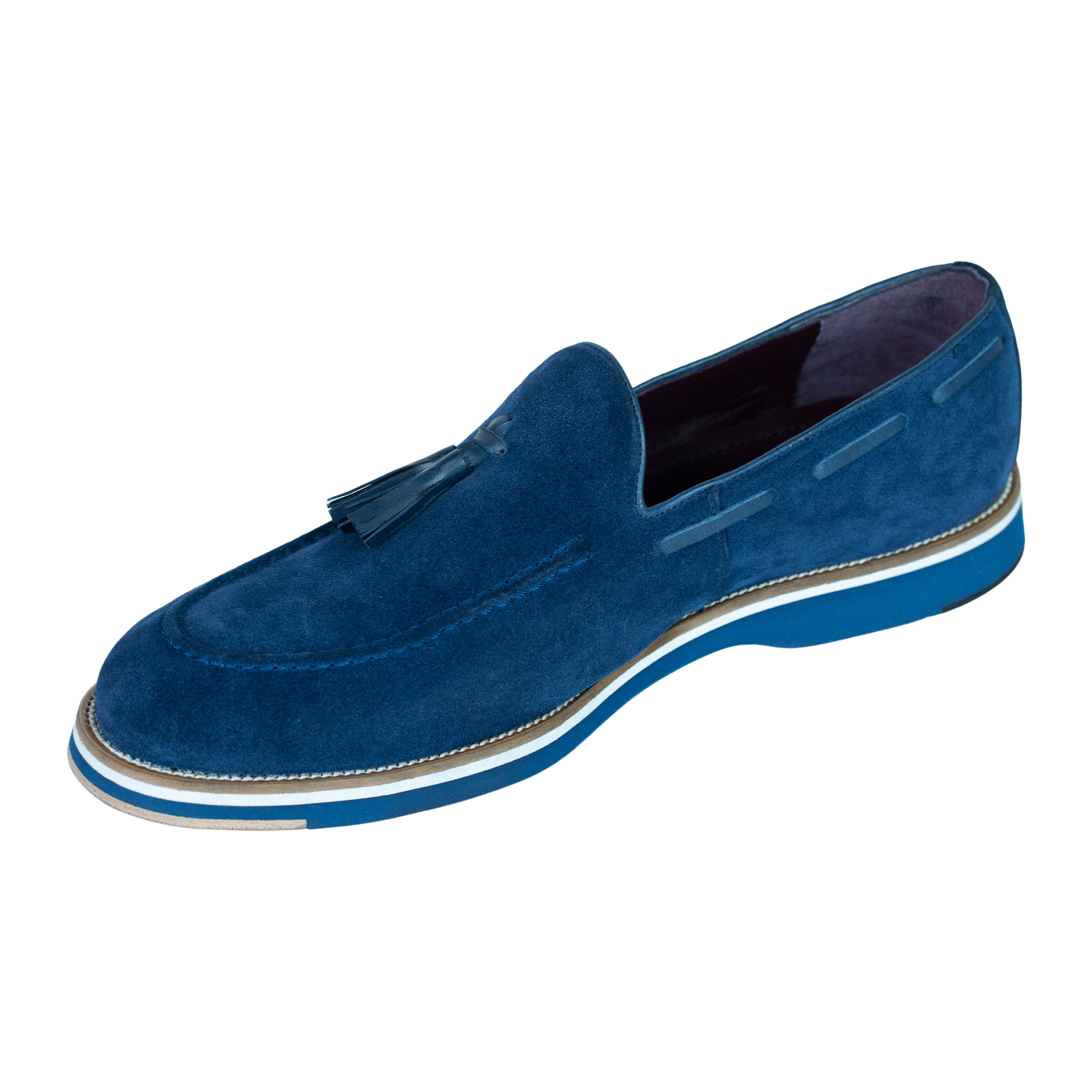 Harris: Mocassin Homme - Daim Bleu