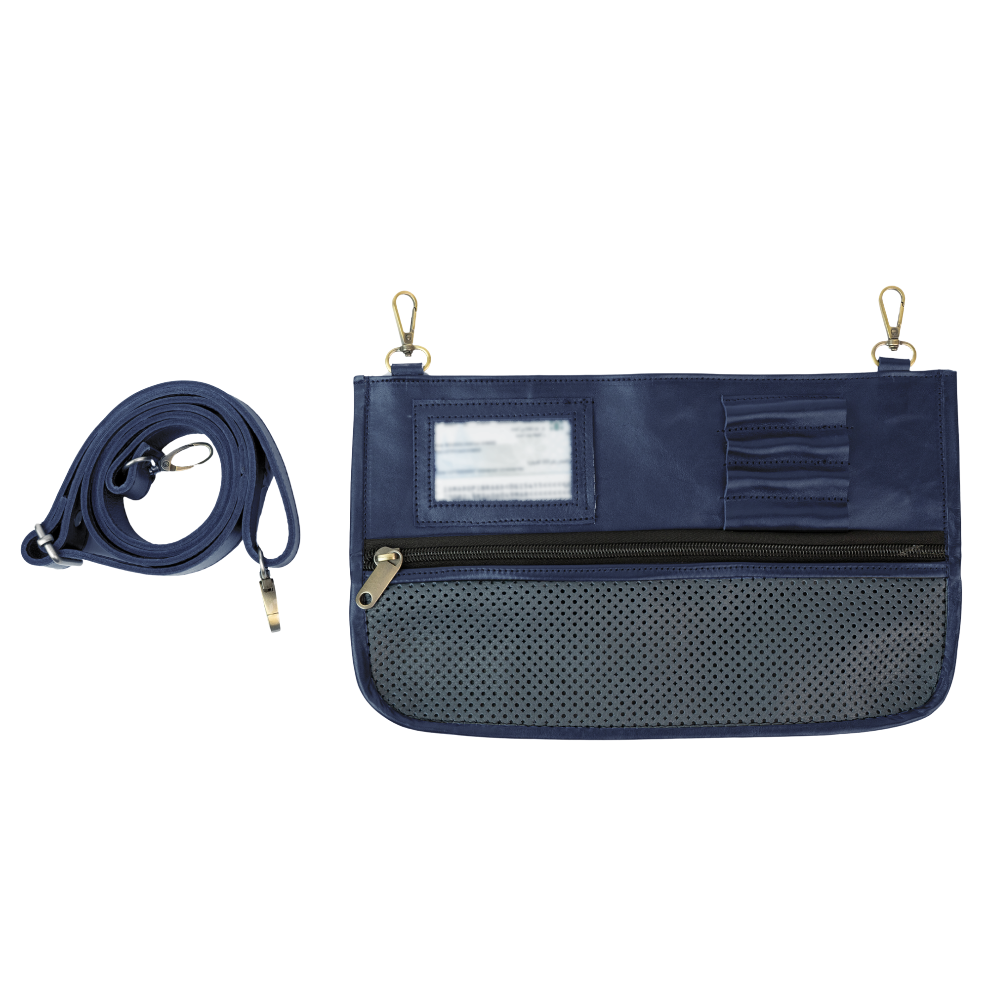 Practitioner: Cartable - Cuir Bleu
