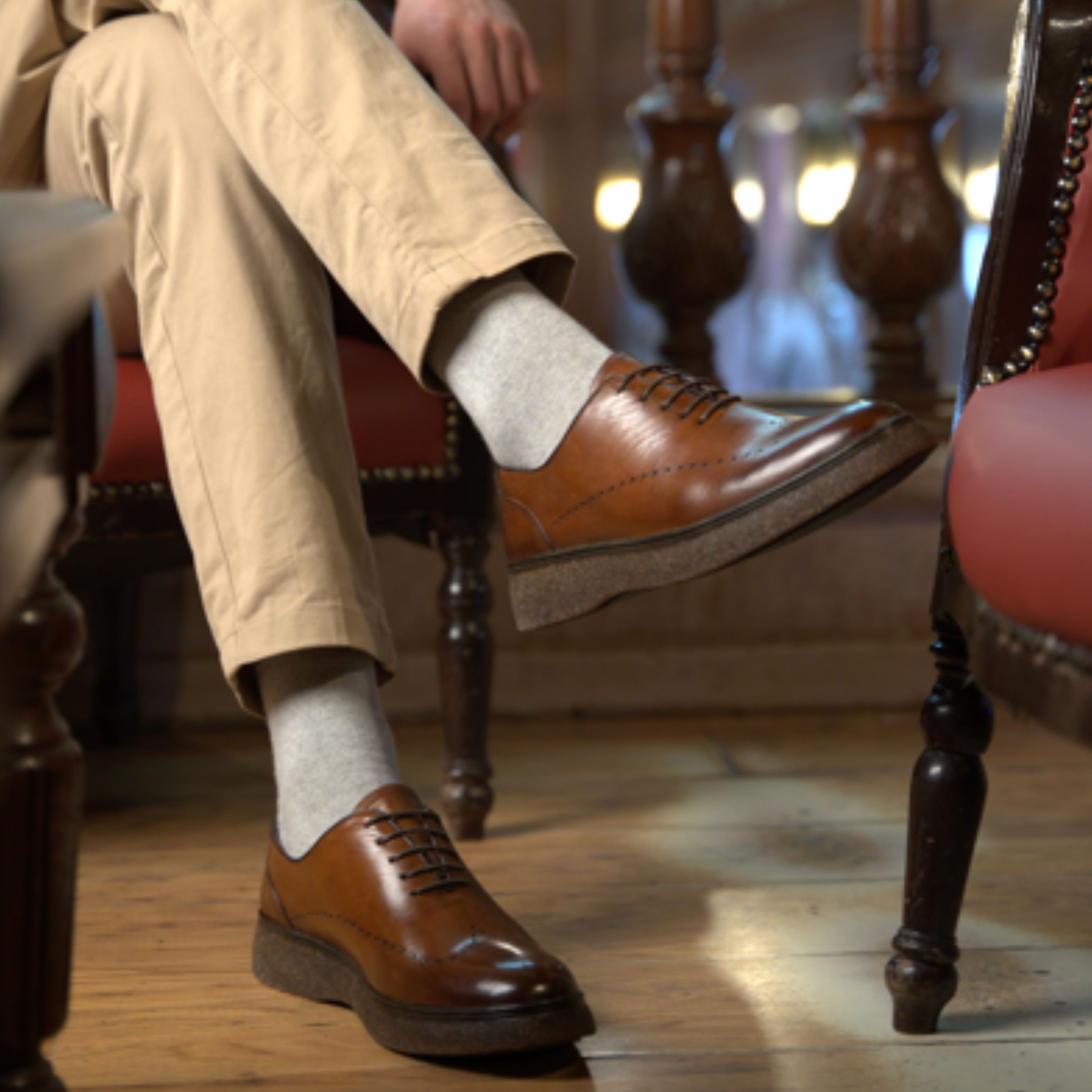 Kostner: Richelieu Homme - Cuir Cognac