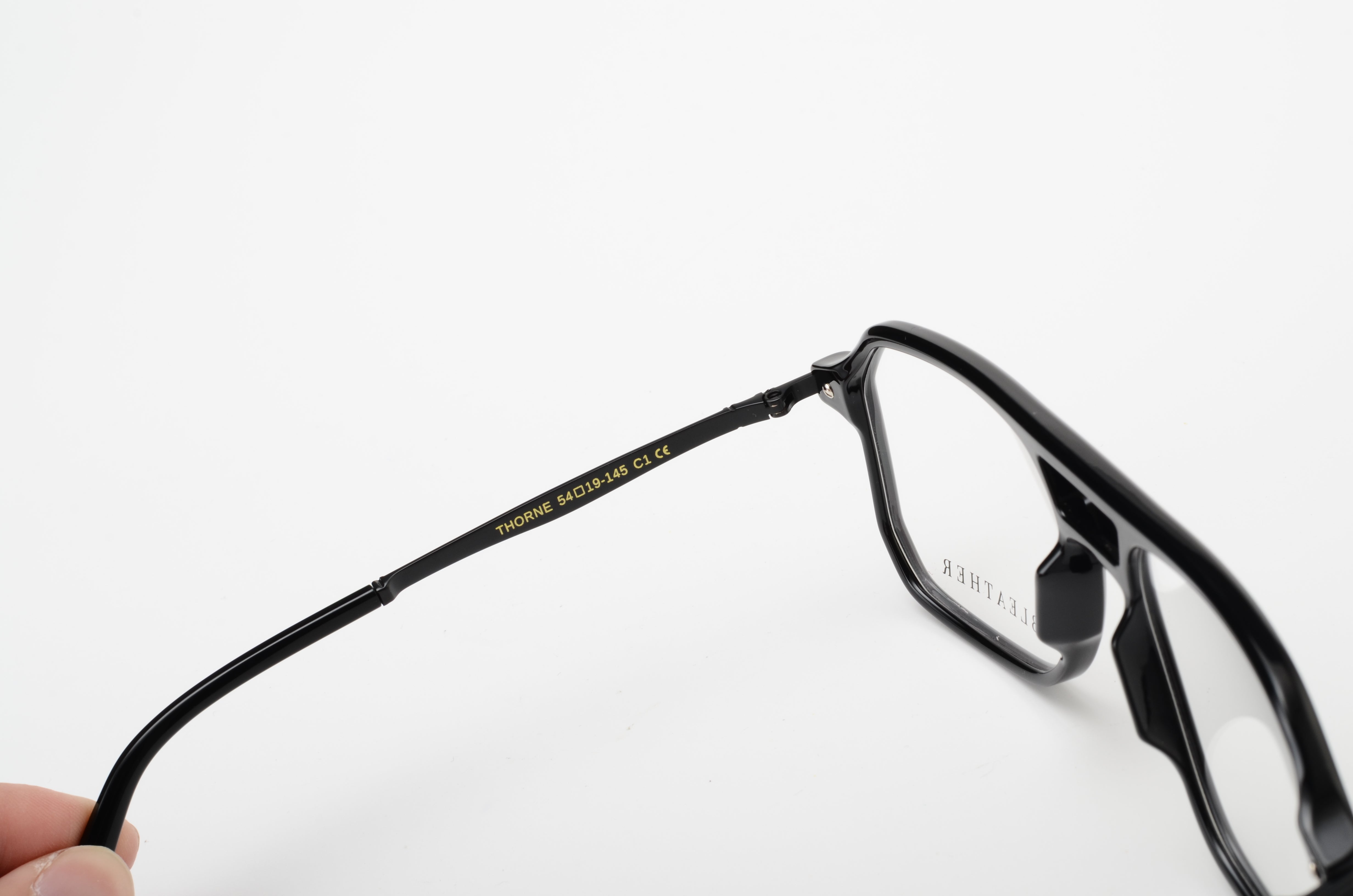 Thorne: Lunettes de vue de luxe Noir