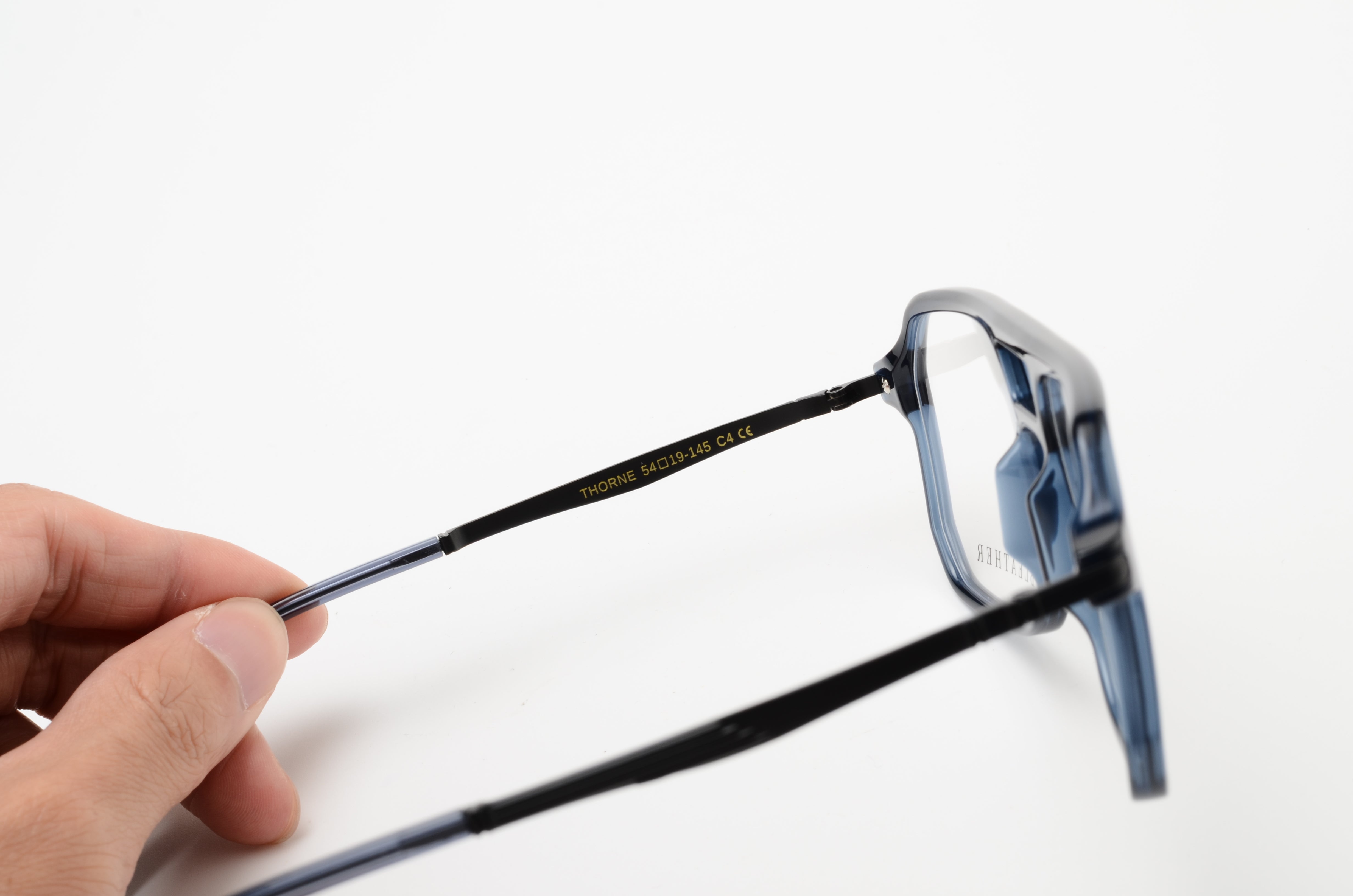 Thorne: Lunettes de vue de luxe Gris foncé