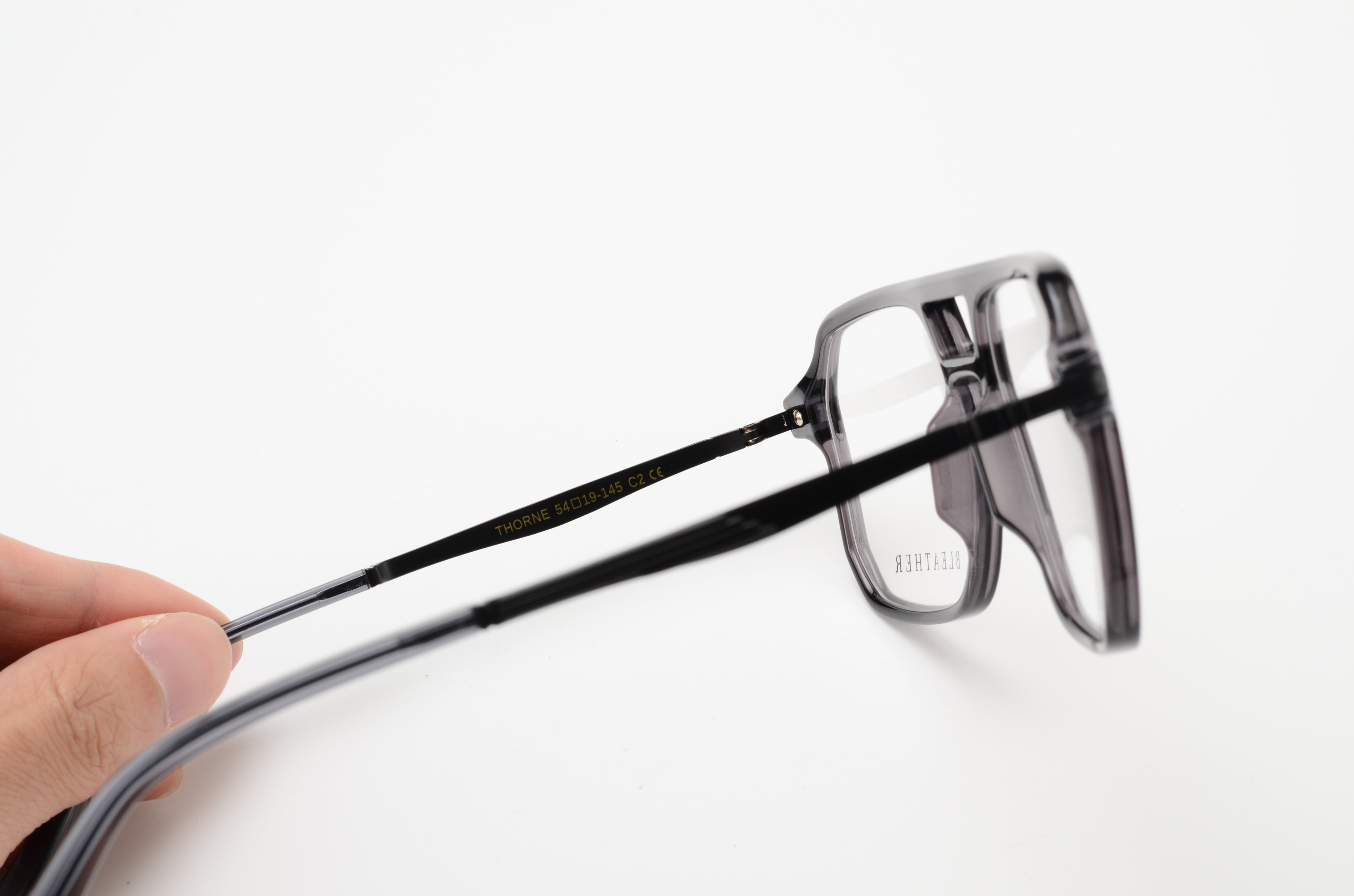 Thorne: Lunettes de vue de luxe Gris claire