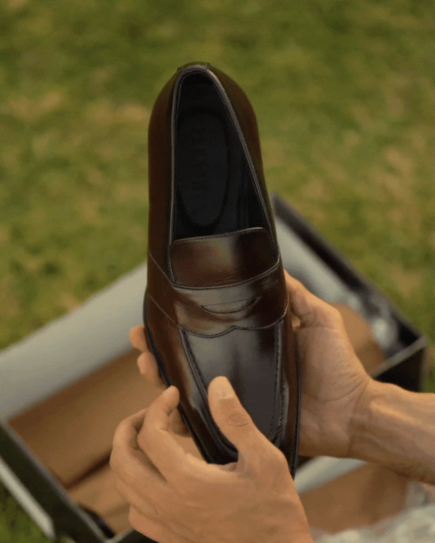 River: Mocassin Homme - Cuir Bordeaux