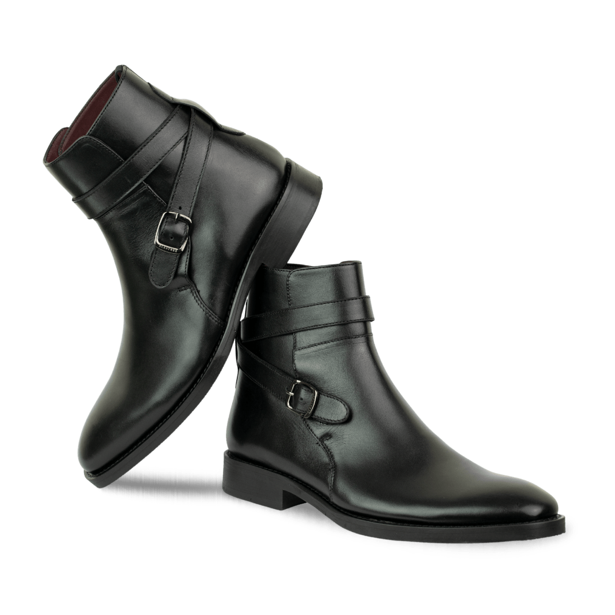 Ashem: Boots Homme - Cuir Noir - Bleather Maroc