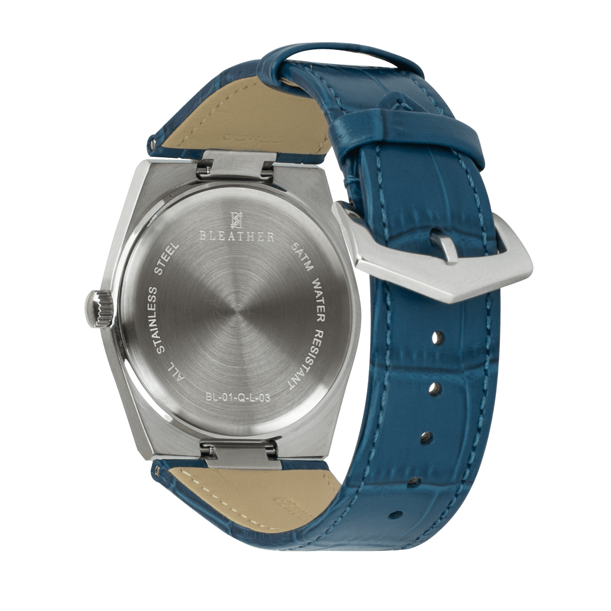 Axis: Montre Quartz Homme – Cuir Bleu - Bleather Maroc