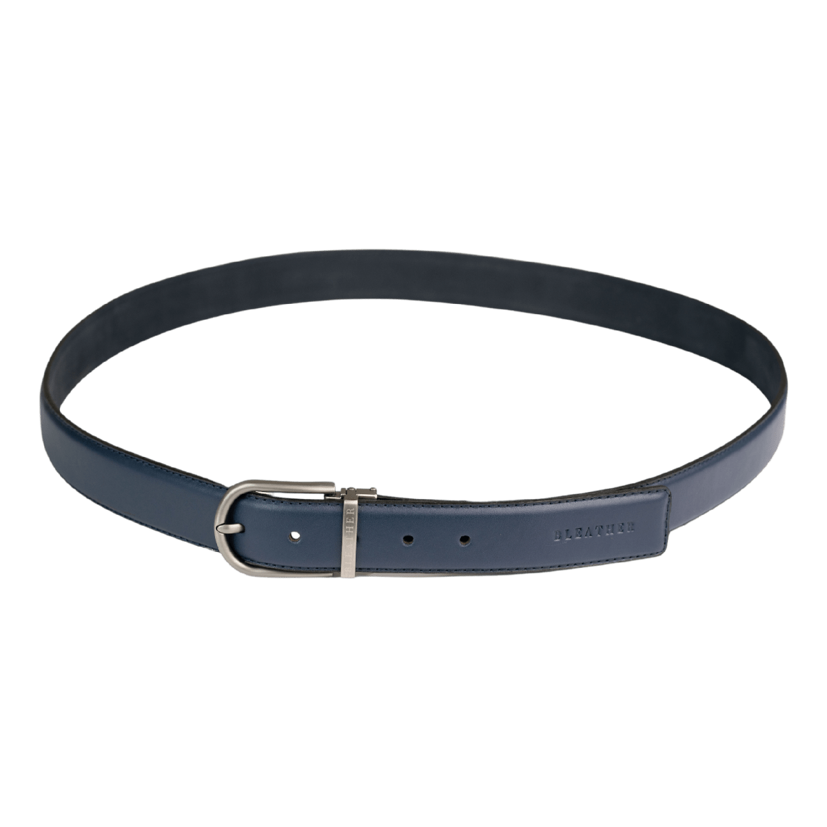 C81SL: Ceinture Homme - Cuir Bleu - Bleather Maroc