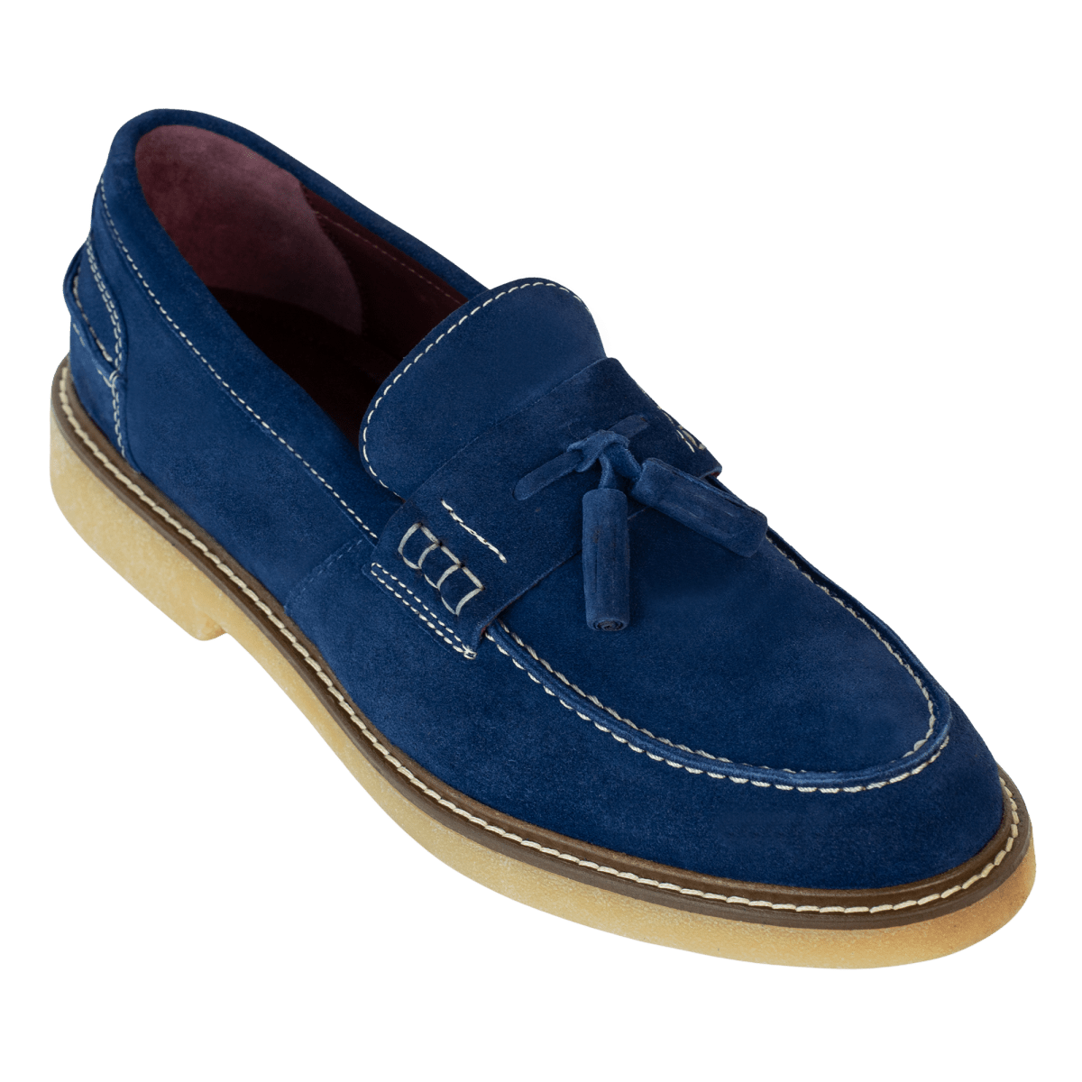 Cambridge: Mocassin Homme - Daim Bleu