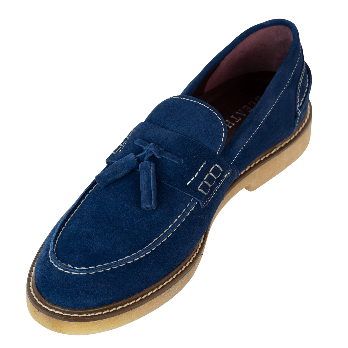 Cambridge: Mocassin Homme - Daim Bleu