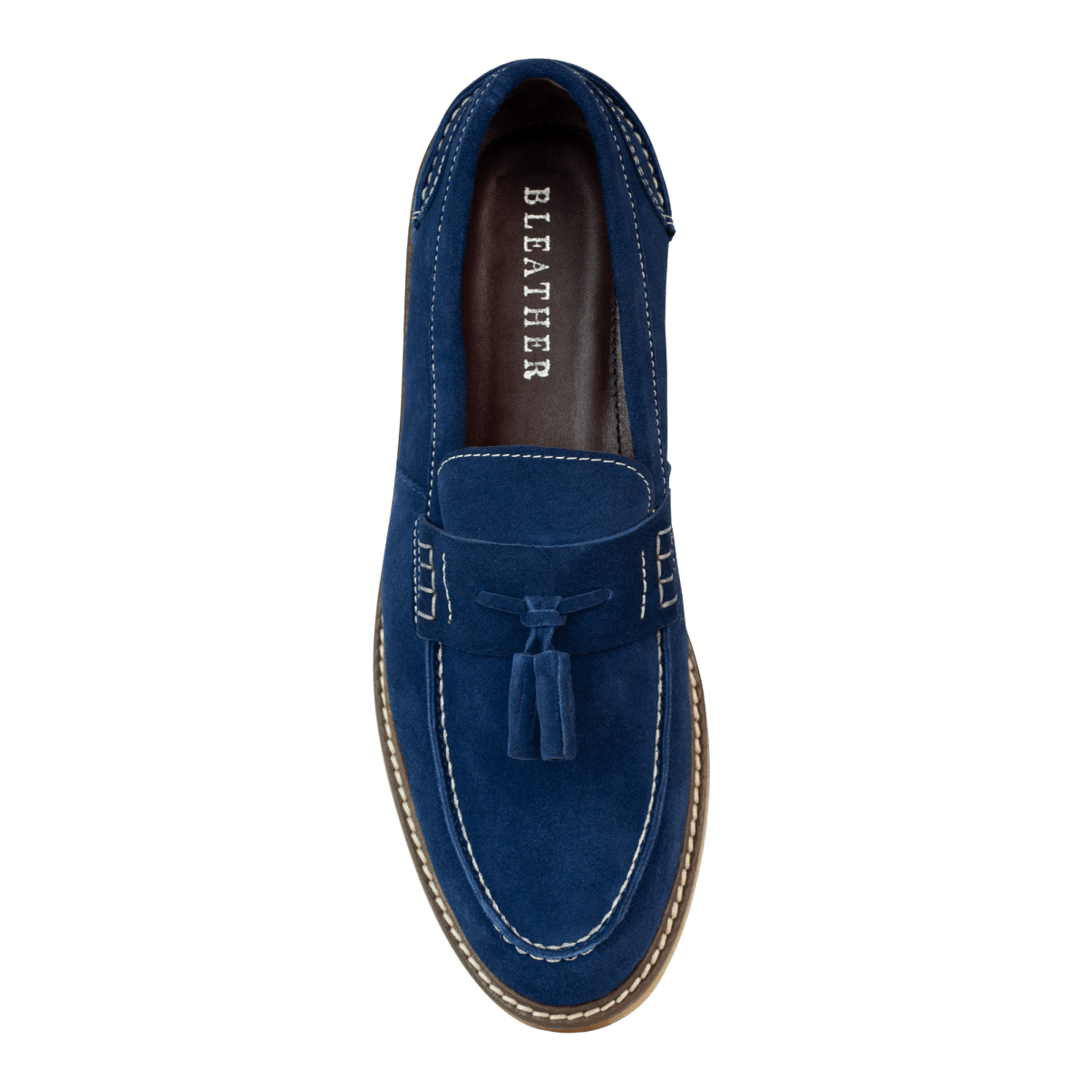 Cambridge: Mocassin Homme - Daim Bleu