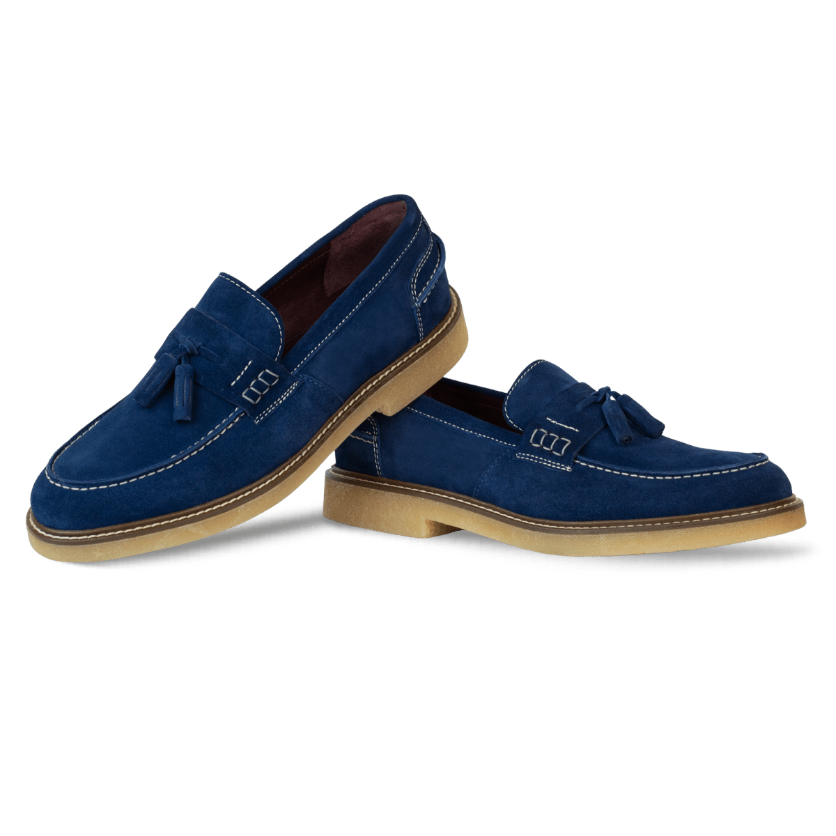 Cambridge: Mocassin Homme - Daim Bleu