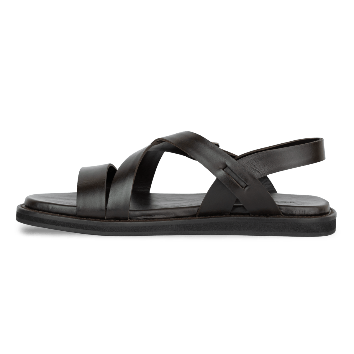 Dylan: Sandales Homme - Cuir Marron - Bleather Maroc