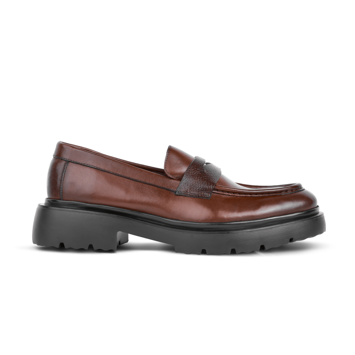 Elliot: Mocassin Homme - Cuir Marron - Bleather Maroc