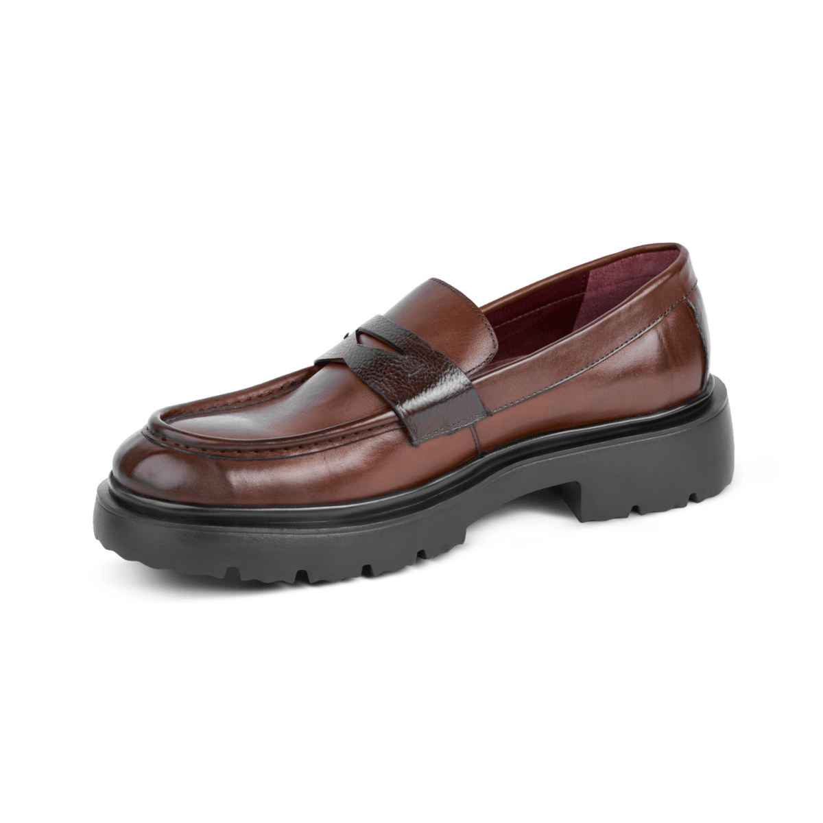 Elliot: Mocassin Homme - Cuir Marron - Bleather Maroc