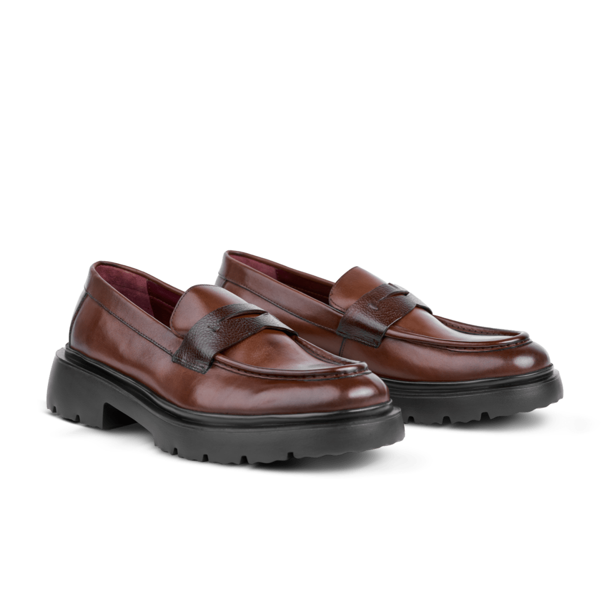 Elliot: Mocassin Homme - Cuir Marron - Bleather Maroc