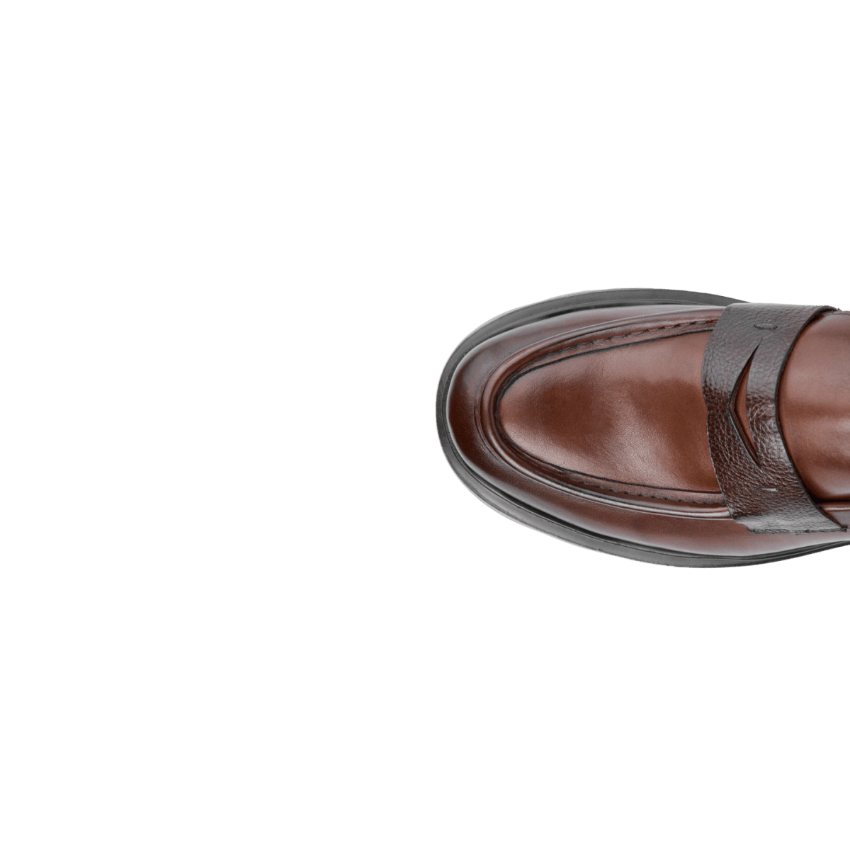 Elliot: Mocassin Homme - Cuir Marron - Bleather Maroc