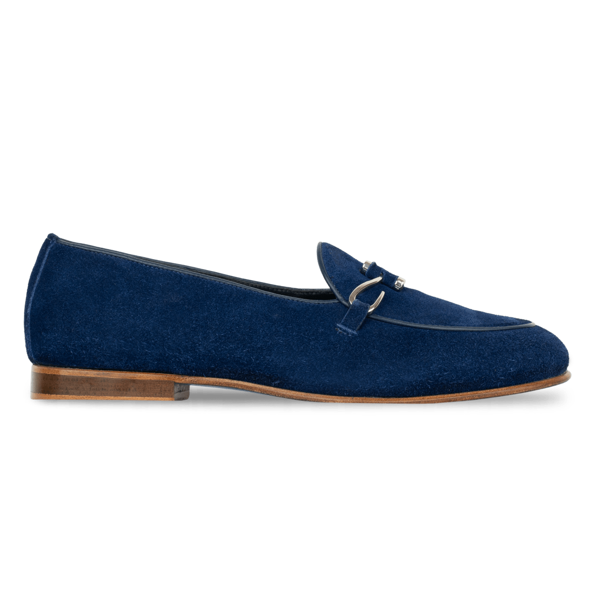 Francis: Mocassin Homme - Daim Bleu - Bleather Maroc