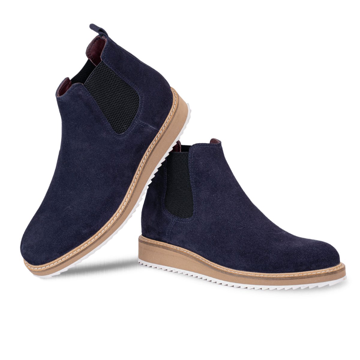 Greece: Chelsea Boots Homme - Daim Bleu - Bleather Maroc