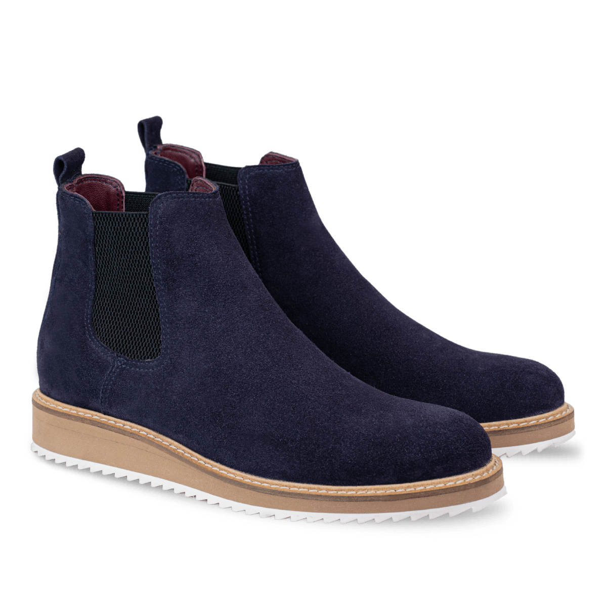 Greece: Chelsea Boots Homme - Daim Bleu - Bleather Maroc