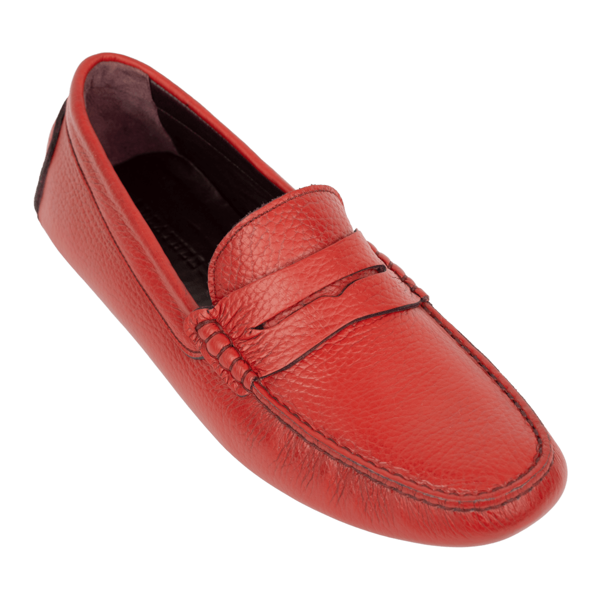 Harvey : Mocassin Homme - Cuir Rouge Toscane - Bleather Maroc