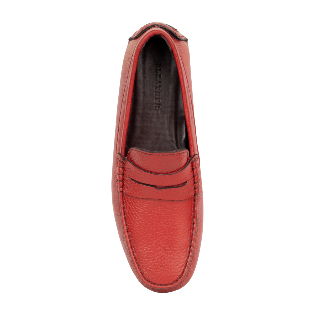 Harvey : Mocassin Homme - Cuir Rouge Toscane - Bleather Maroc