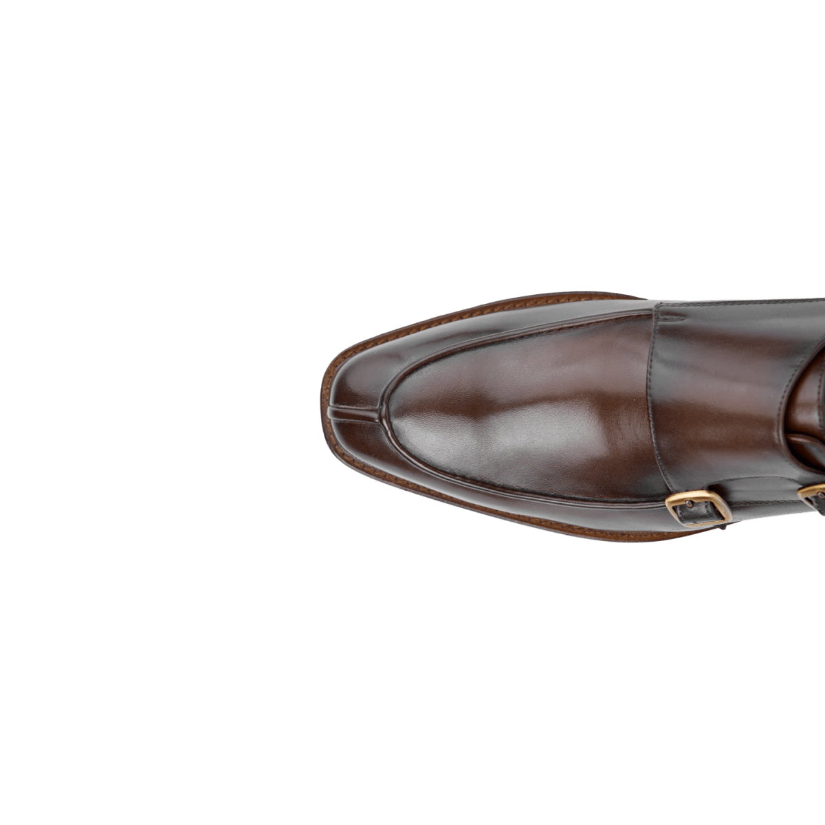 Henry: Chaussures à boucles - Cuir Marron - Bleather Maroc