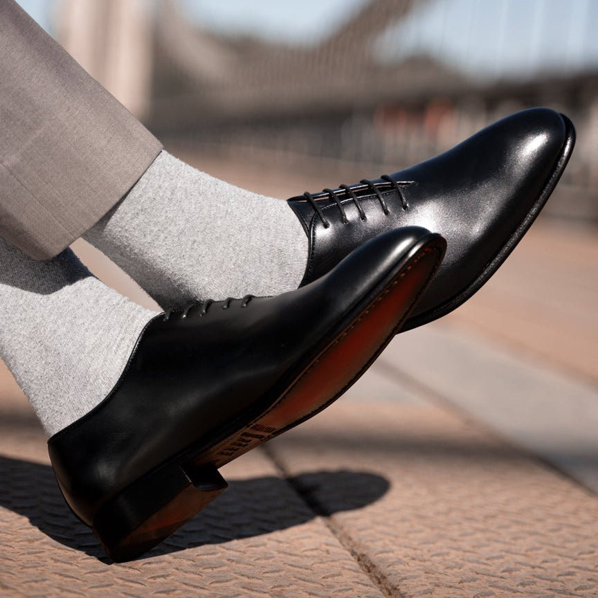 Landon: Richelieu Homme - Cuir Noir