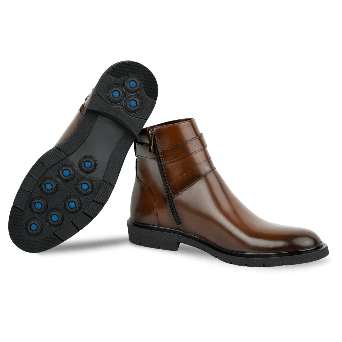 Storm: Boots Homme - Cuir Marron - Bleather Maroc