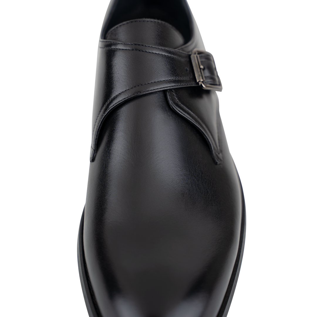 Abram: Chaussures à boucles - Cuir Noir
