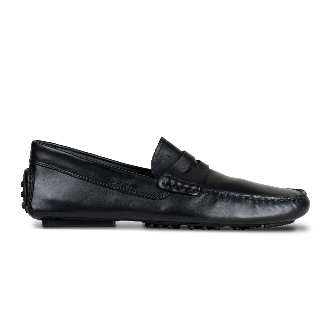 Gary: Mocassin Homme - Cuir Noir