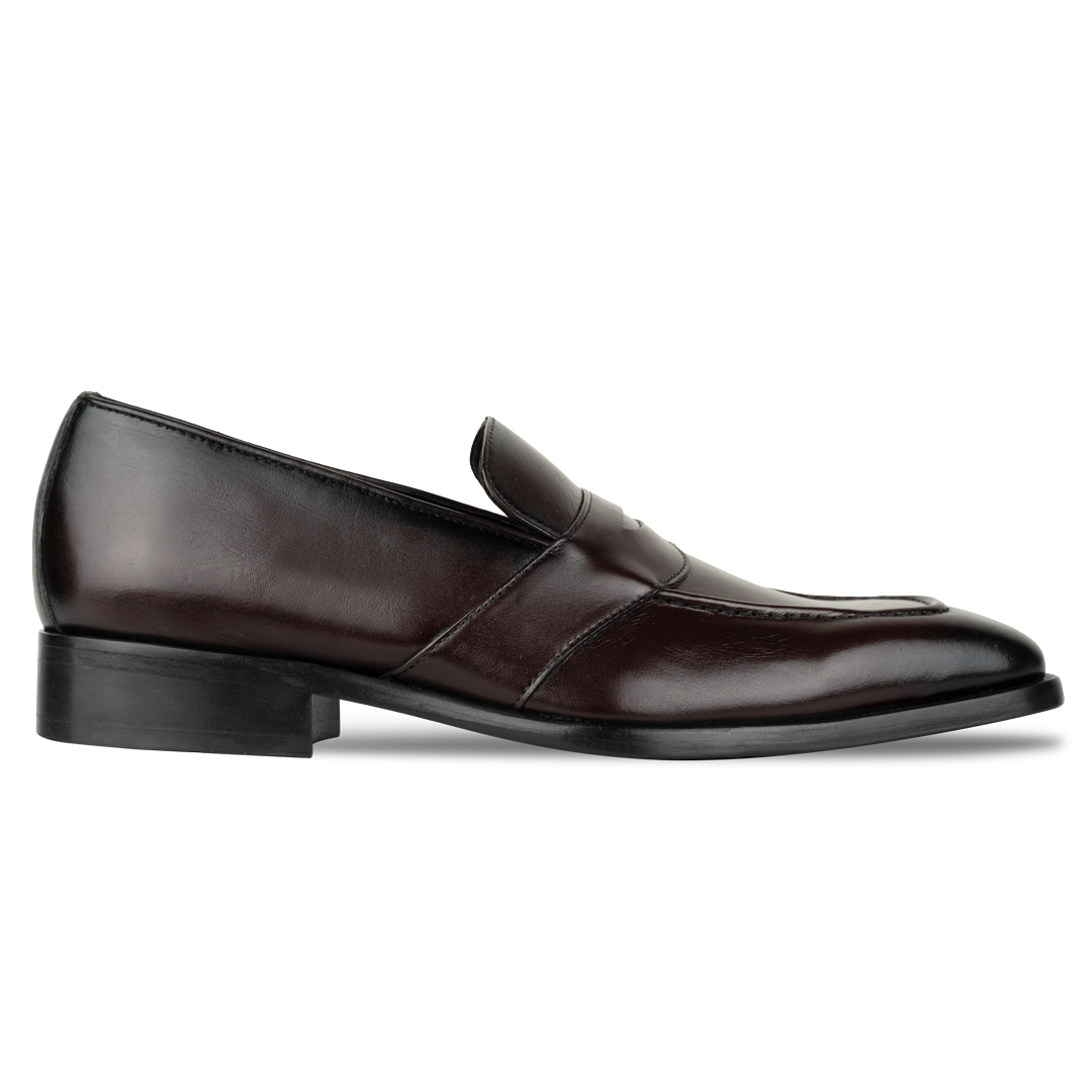 River: Mocassin Homme - Cuir Bordeaux