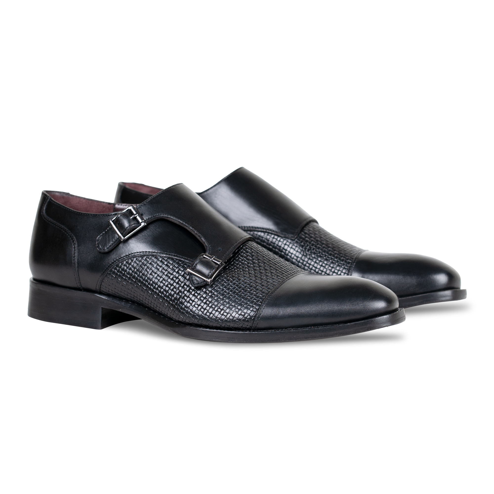 Forest: Chaussures à boucles - Cuir Noir