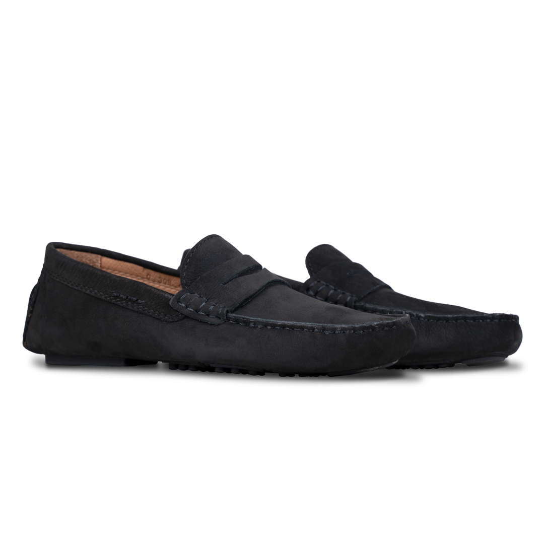 Gary: Mocassin Homme - Cuir Noir