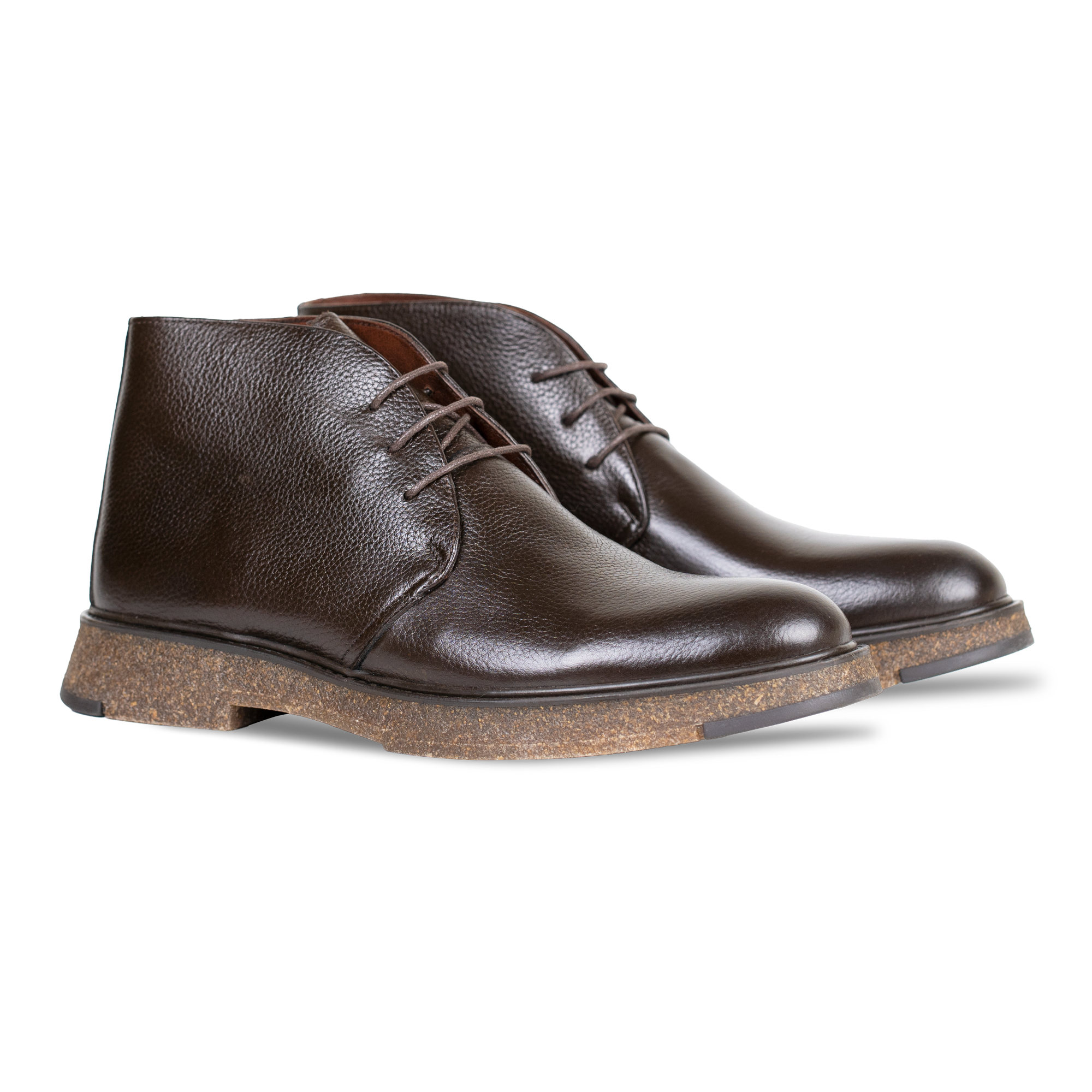 Brooking: Demi Bottes Homme - Cuir Marron