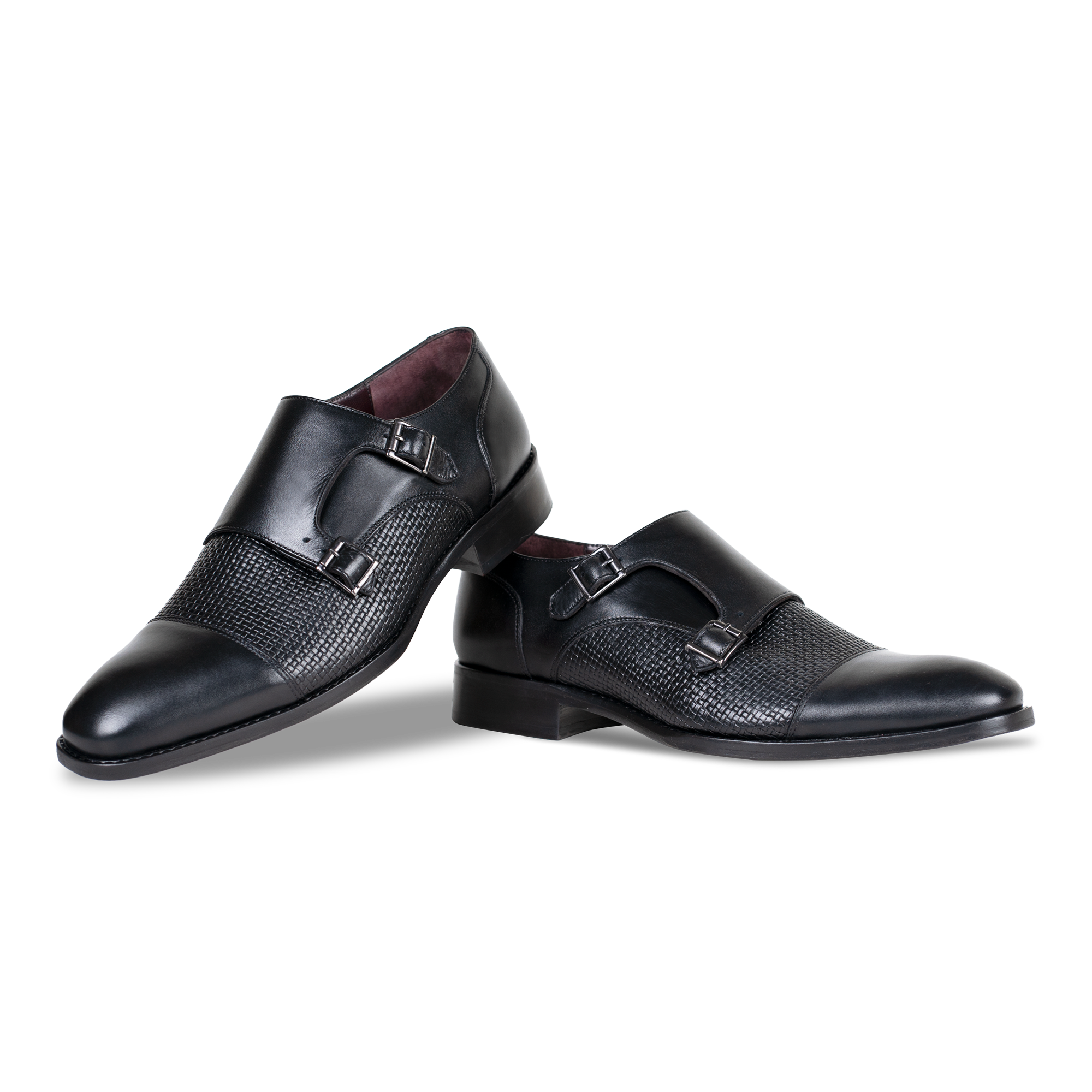 Forest: Chaussures à boucles - Cuir Noir