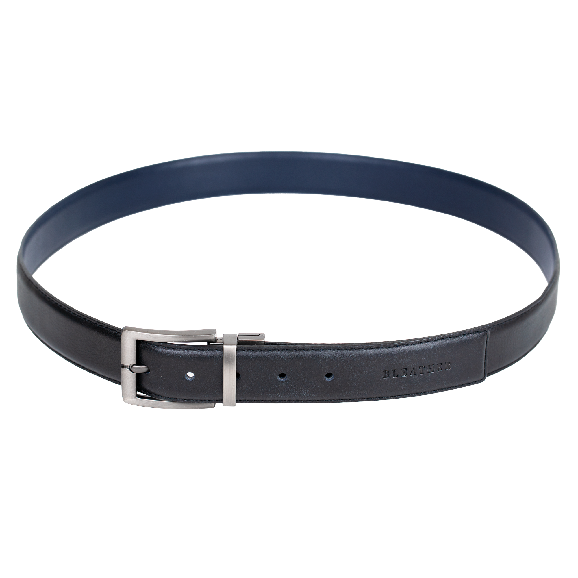 Ceinture: C68 Double face Noir/Bleu