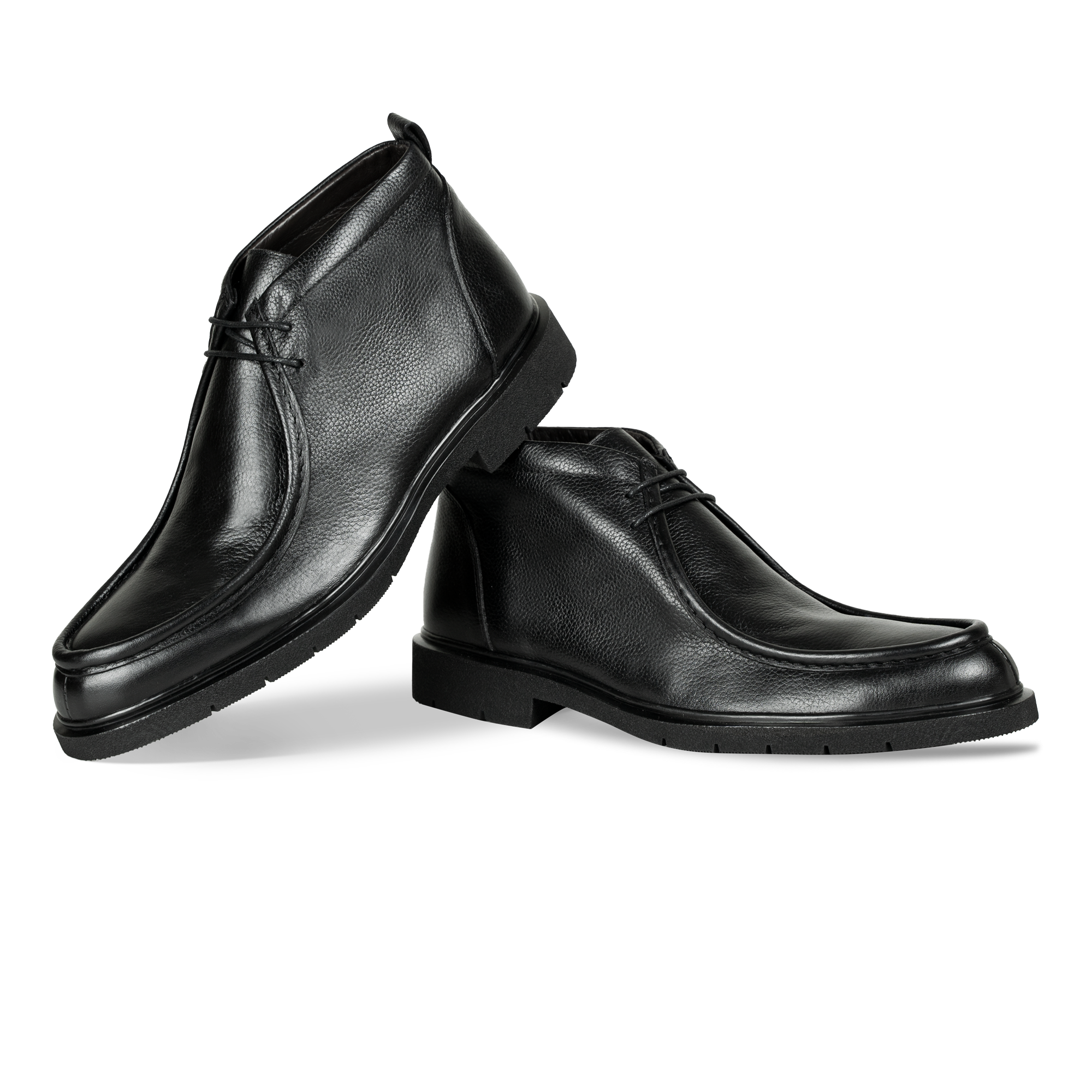 Murphy: Demi Bottes Homme - Cuir Noir