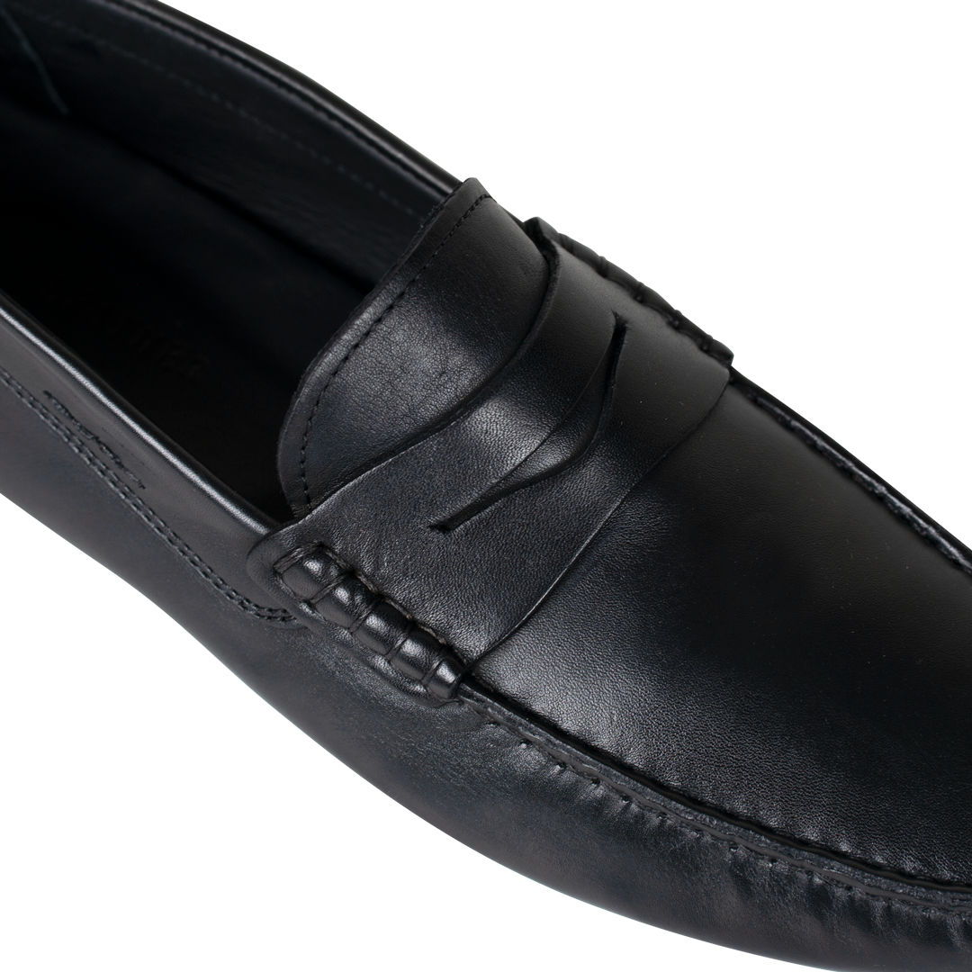 Gary: Mocassin Homme - Cuir Noir
