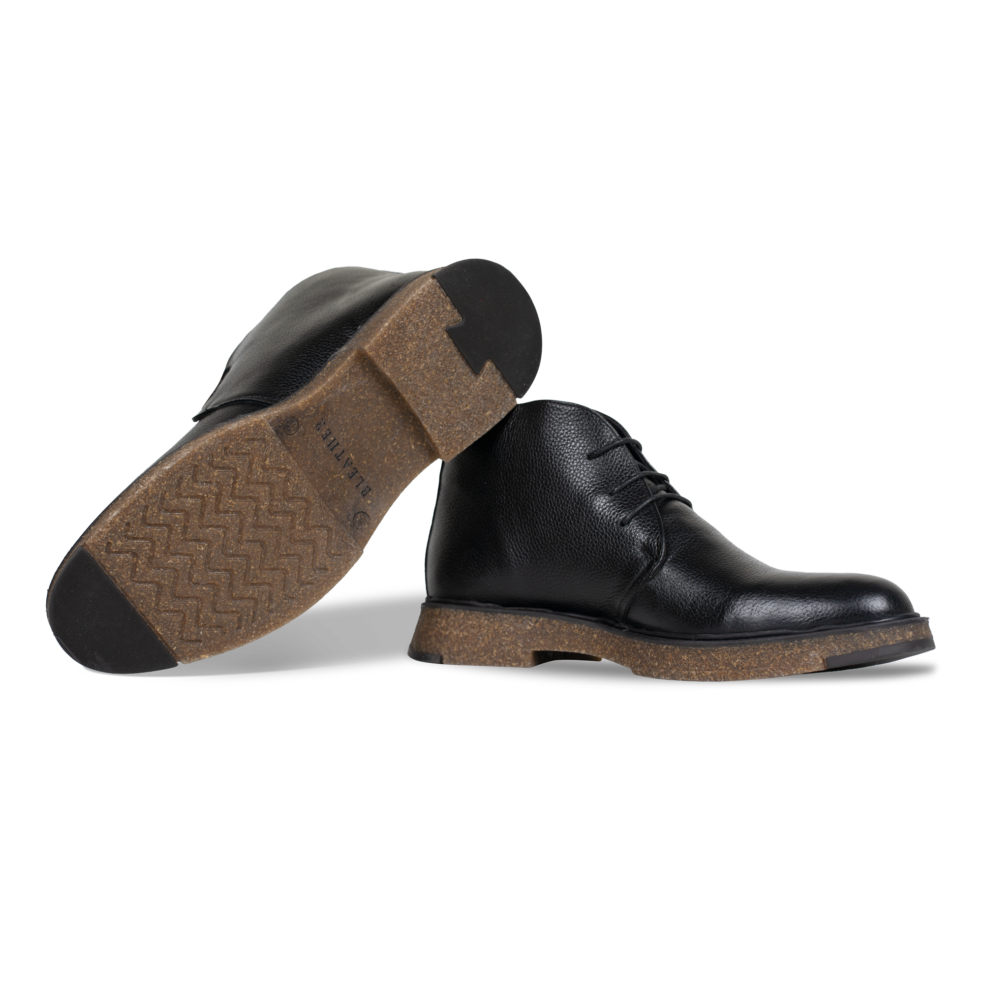 Brooking: Demi Bottes Homme - Cuir Noir