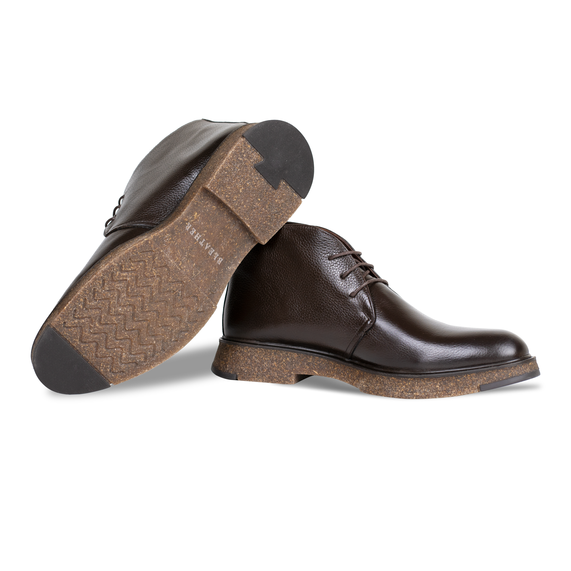 Brooking: Demi Bottes Homme - Cuir Marron