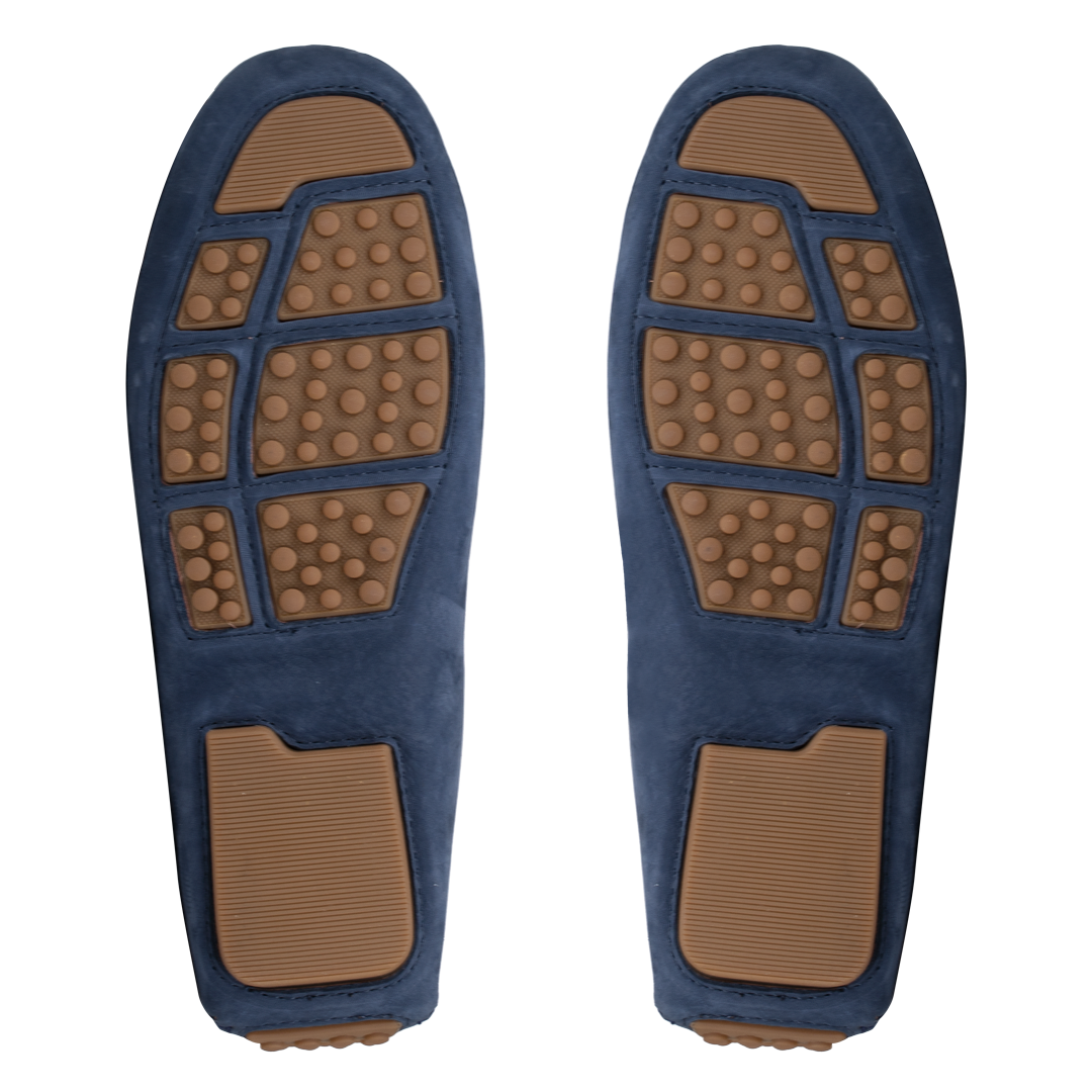 Gary: Mocassin Homme - Cuir Bleu Persan