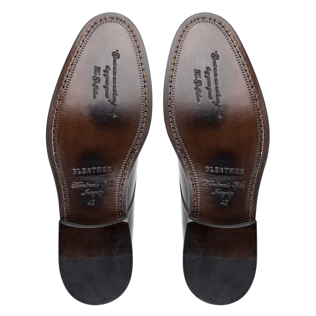 Abram: Chaussures à boucles - Cuir Noir